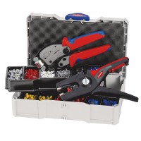 Knipex Crimper and Stripper with Crimp Assortment for Wire Ferrules in Mini Systainer - 97 90 14