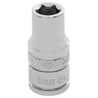Draper Expert HI-TORQ 6 Point Socket, 1/4\" Square Drive - 6mm