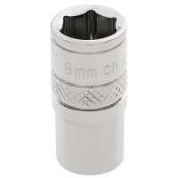 Draper Expert HI-TORQ 6 Point Socket, 1/4\" Square Drive - 8mm