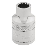 Draper Expert HI-TORQ 12 Point Socket, 3/8\" Square Drive - 7mm