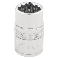 Draper Expert HI-TORQ 12 Point Socket, 3/8\" Square Drive - 11mm