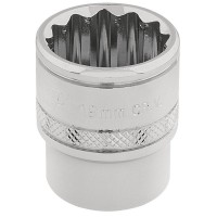 Draper Expert HI-TORQ 12 Point Socket, 3/8\" Square Drive - 19mm