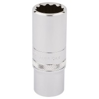Draper Expert HI-TORQ 12 Point Deep Socket, 3/8\" Square Drive - 17mm