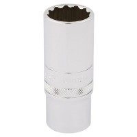 Draper Expert HI-TORQ 12 Point Deep Socket, 3/8\" Square Drive - 19mm