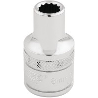 Draper Expert HI-TORQ 12 Point Socket, 1/2\" Square Drive - 8mm