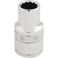 Draper Expert HI-TORQ 12 Point Socket, 1/2\" Square Drive - 11mm