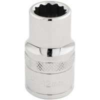 Draper Expert HI-TORQ 12 Point Socket, 1/2\" Square Drive - 12mm