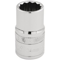 Draper Expert HI-TORQ 12 Point Socket, 1/2\" Square Drive - 14mm