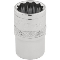 Draper Expert HI-TORQ 12 Point Socket, 1/2\" Square Drive - 17mm