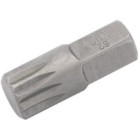 Draper Expert Spline 10mm Insert Bit for Mechanics Bit Sets, M12 x 30mm - 33343