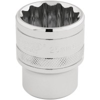 Draper Expert HI-TORQ 12 Point Socket, 1/2\" Square Drive - 25mm