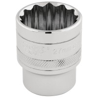 Draper Expert HI-TORQ 12 Point Socket, 1/2\" Square Drive - 27mm