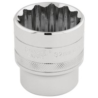 Draper Expert HI-TORQ 12 Point Socket, 1/2\" Square Drive - 32mm