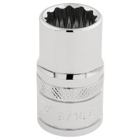 Draper Expert HI-TORQ 12 Point Socket, 1/2\" Square Drive - 9/16\"