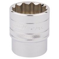 Draper Expert HI-TORQ 12 Point Socket, 1/2\" Square Drive - 1 1/8\"