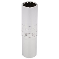Draper Expert HI-TORQ 12 Point Deep Socket, 1/2\" Square Drive - 16mm