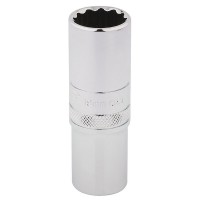 Draper Expert HI-TORQ 12 Point Deep Socket, 1/2\" Square Drive - 19mm