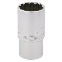 Draper Expert HI-TORQ 12 Point Deep Socket, 1/2\" Square Drive - 30mm