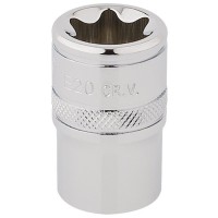 Draper Expert TX-STAR Torx Socket, 1/2\" Square Drive - E20