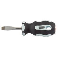 Draper Expert Plain Slot Soft Grip Screwdriver, 6.5 x 38mm - 34977