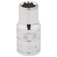 Draper Expert HI-TORQ 6 Point Socket, 1/4\" Square Drive - 1/4\"