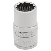 Draper Expert HI-TORQ 12 Point Socket, 3/8\" Square Drive - 9/16\"