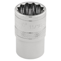 Draper Expert HI-TORQ 12 Point Socket, 3/8\" Square Drive - 11/16\"