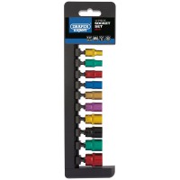 Draper Expert Metric Coloured Socket Set, 1/4\" Square Drive (10 Piece) - 50151