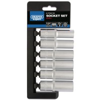Draper Expert Metric Deep Socket Set, 1/2\" Square Drive (6 Piece) - 50424