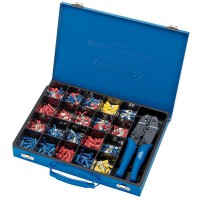 Draper Expert Ratchet Crimping Tool And Terminal Kit, 220mm - 56383