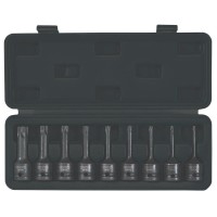 Draper Expert TX-STAR Torx Socket Bit Set, 1/2\" Square Drive (9 Piece) - 99184