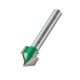 Trend C044X1/4TC CraftPro Chamfer V Groove Router Cutter 45 Deg x 12.7mm Dia x 1/4 Shank