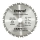 Trend CraftPro Combination Wood Saw Blade - 160mm dia x 2.2 kerf x 20 bore 24T