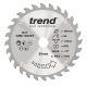 Trend Wood Cordless Circular Saw Blade - 160mm dia x 1.8 kerf x 20 bore 28T
