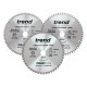 Trend CraftPro Triple Pack Mixed Saw Blade - 250mm dia x 3 kerf x 30 bore 48T 60T 84T