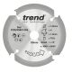 Trend PCD Fibre Cement Circular Saw Blade - 140mm dia x 1.8 kerf x 20 bore 4T