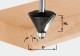 Festool 491132 Chamfer Cutter - 15 Deg x 25.70mm Dia x 8mm Shank HW