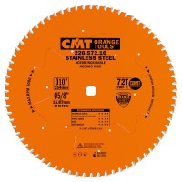 CMT Industrial Saw Blade for Stainless Steel 254mm dia x 2.2 kerf x 15.87 bore Z72 10�FWF