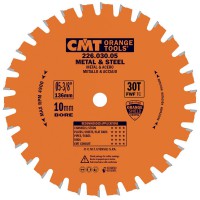 CMT Medium / Thick Metal and Steel Saw Blade 136mm dia x 1.5 kerf x 10 bore Z30 8�FWF