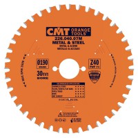 CMT Medium / Thick Metal and Steel Saw Blade 190mm dia x 2 kerf x 30 bore Z40 8�FWF