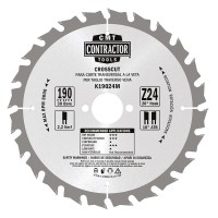 CMT K Contractor General Purpose Saw Blade - 190mm dia x 2.2 kerf x 30 bore Z24 10�ATB