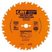 CMT Construction Saw Blade - 350mm dia x 3.2 kerf x 30 bore Z24 5�ATB