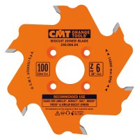 CMT Industrial Biscuit Joiner Saw Blade 100mm dia x 3.96 kerf x 22 bore Z6 10�ATB