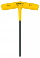 BONDHUS 3/16\" T-Handle Hex Driver - L6\", 15210