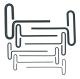 BONDHUS LTX80MP-6 T-Handle Loop Hex Driver Set L6" - 8 pcs - 2mm-10mm, 15487