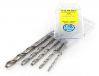 Famag 1597 Brad point drill bit HSS-G long version Set of 5pcs � 3-8 mm