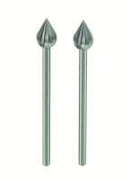 Proxxon Wolfram Vanadium Steel Flame Milling Bits 2pc - 28724