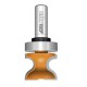 CMT Window sill & finger pull router bit w/top bearing - 9.5 & 5.5mm radius x 1/2 shank