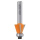 CMT Combination trimmer router bits - 17.45 dia x 9.5mm cut x 1/4 shank, 22 deg