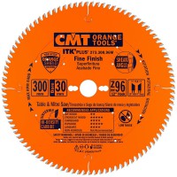 CMT ITK Plus Thin-Kerf Fine Cut-Off Saw Blade 300mm dia x 2.6 kerf x 30 bore Z96 10� ATB + 8� SHEAR
